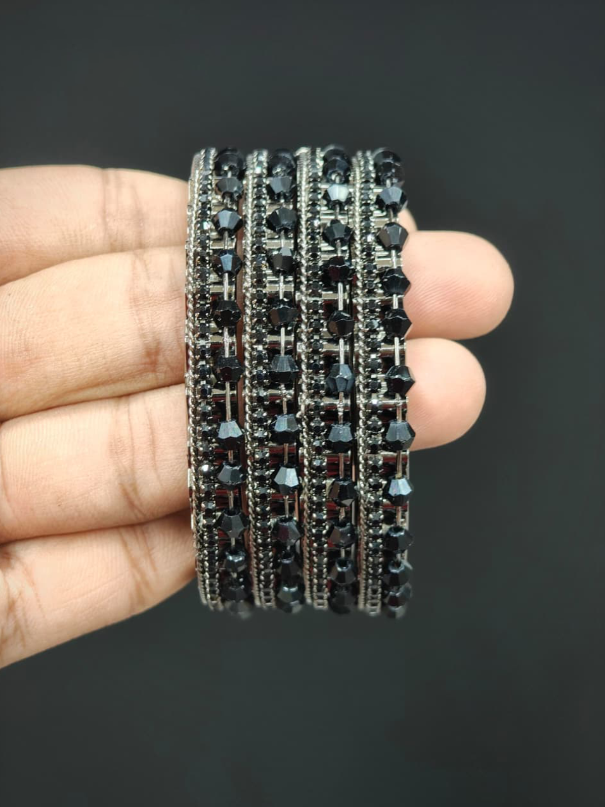 Midnight Crystal Bangle