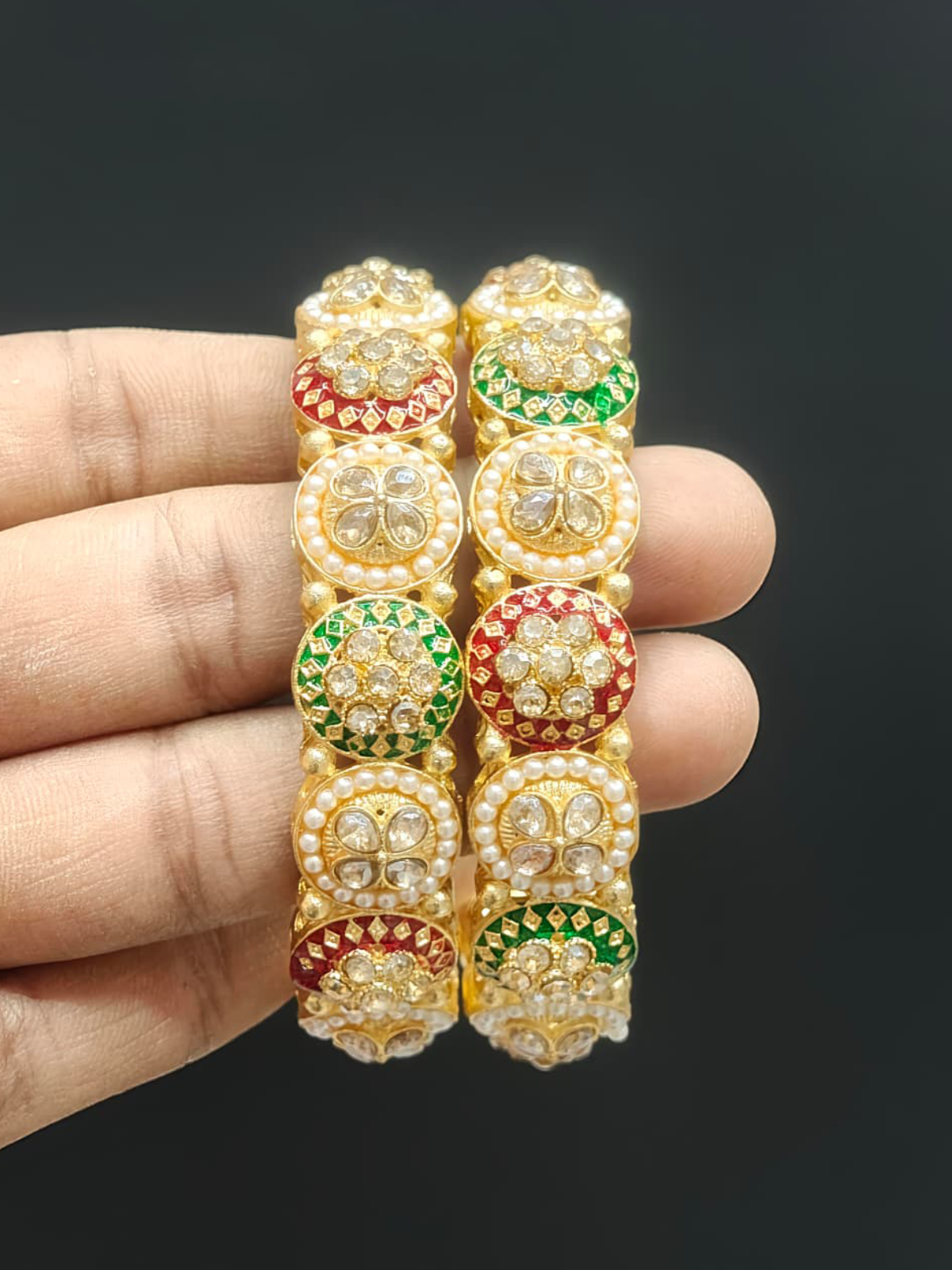 Emerald Bloom Bangle