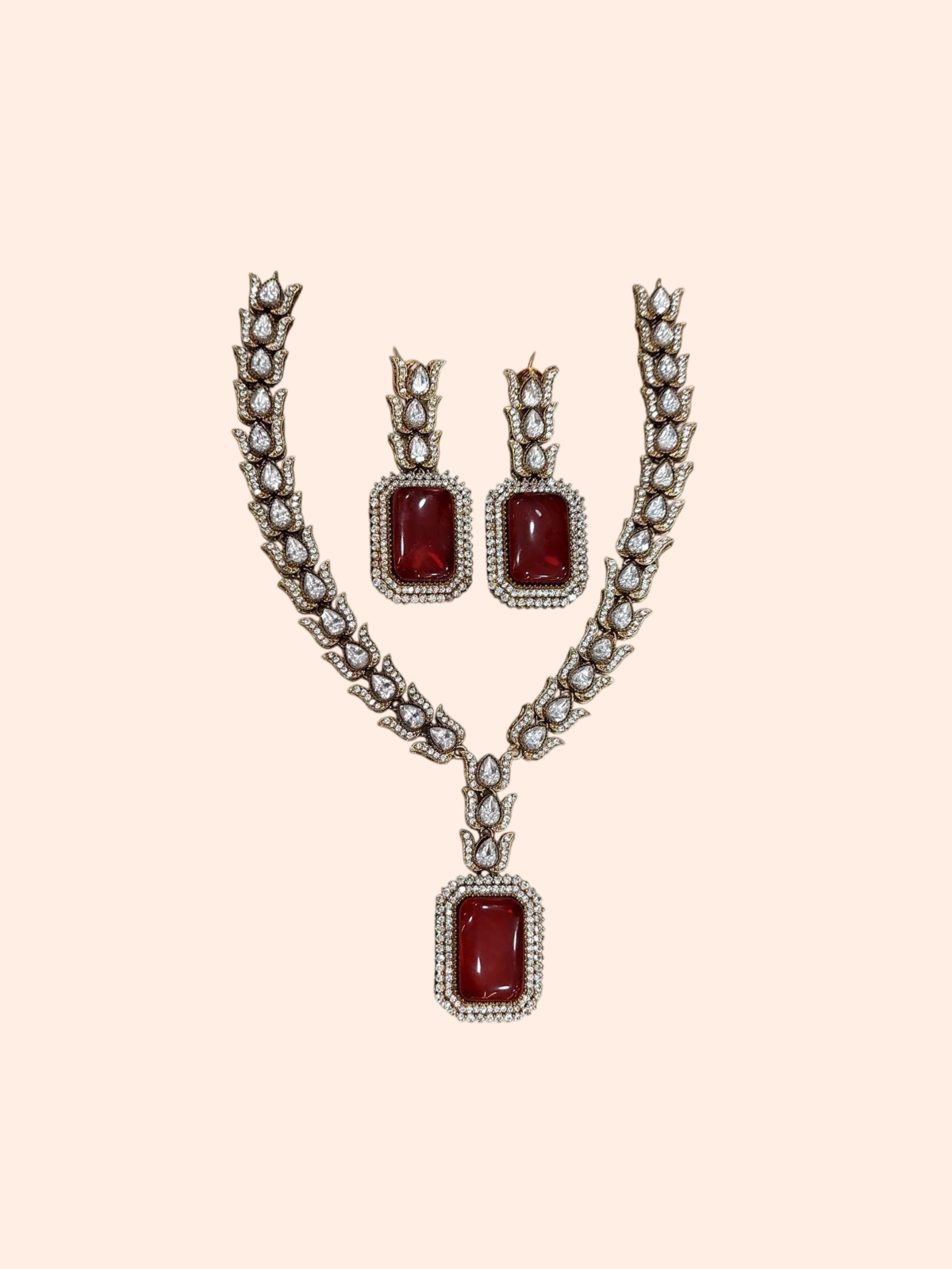 Royal Ruby Solitaire Neckles