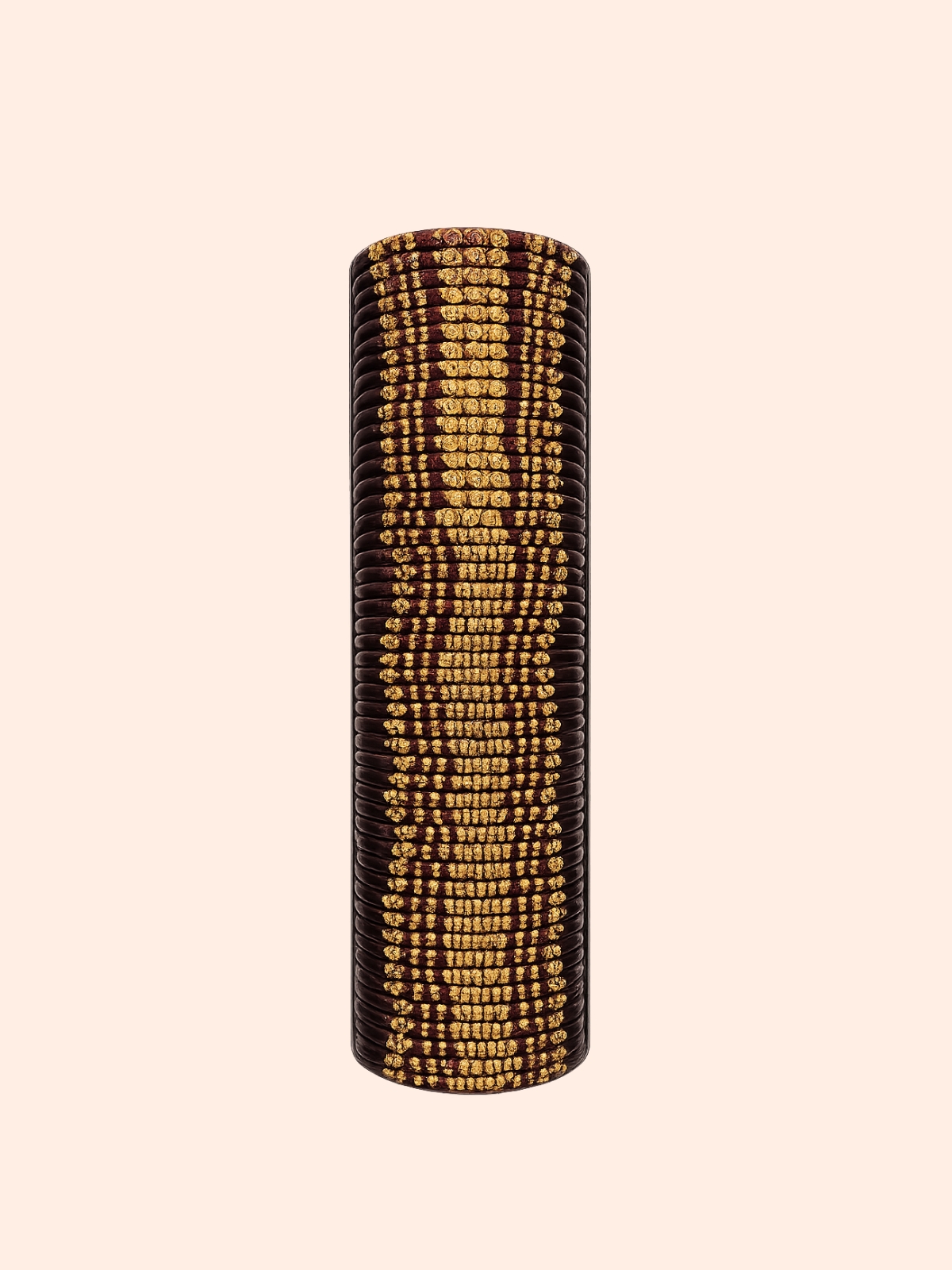 Rajwadi Maroon Gold Bangles