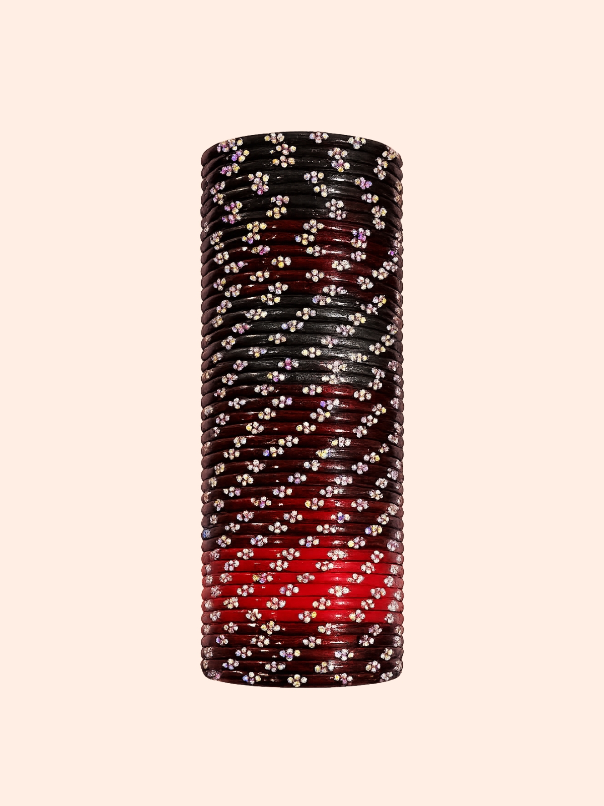 Ruby Petals Crystal Bangles